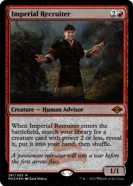 Imperial Recruiter (Foil Etched) 281 Mythic Modern Horizons 2 NM/M