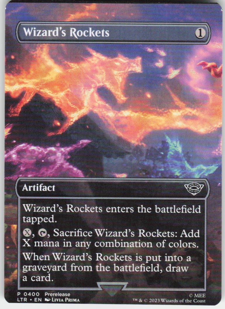 Wizard's Rockets (Borderless) C Universes Beyond: The Lord of the Rings: Tales of Middle-earth 400 NM