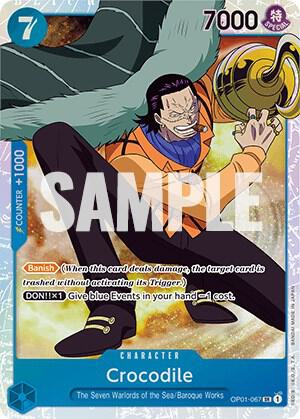 Crocodile (067) OP01-067 Super Rare Romance Dawn NM/M