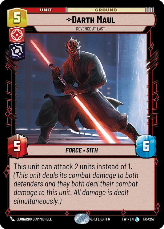 Darth Maul - Revenge at Last 135/257 Legendary Twilight of the Republic NM/M