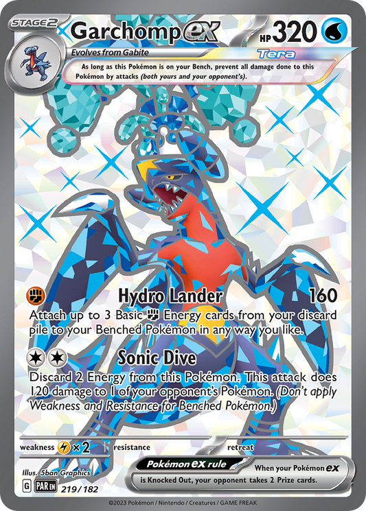 Garchomp ex 219/182 Ultra Rare Paradox Rift NM/M