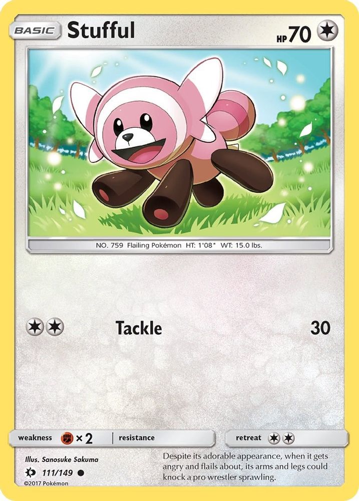 Stufful 111/149 Common Reverse Holo SM Base Set NM/LP