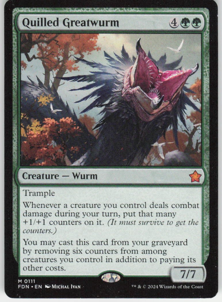 Quilled Greatwurm M Prerelease Cards 111 NM