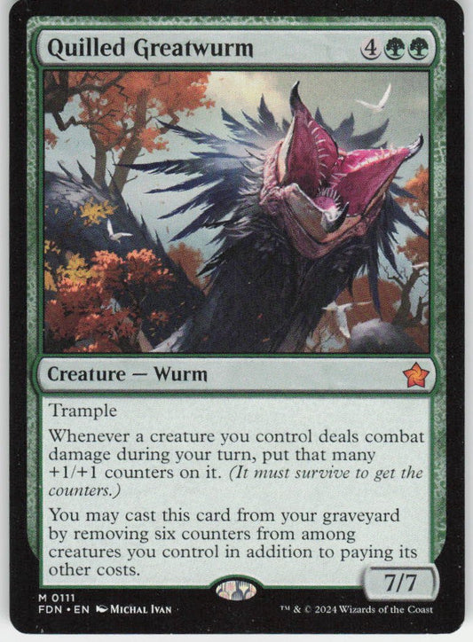 Quilled Greatwurm M Prerelease Cards 111 NM