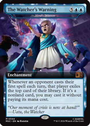 The Watcher's Warning - Mind's Dilation (Extended Art) 344 Commander: Marvel Super Heroes NM/M