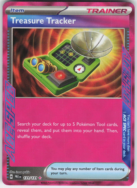 Treasure Tracker ACE SPEC Rare SV: Prismatic Evolutions 131/131 NM