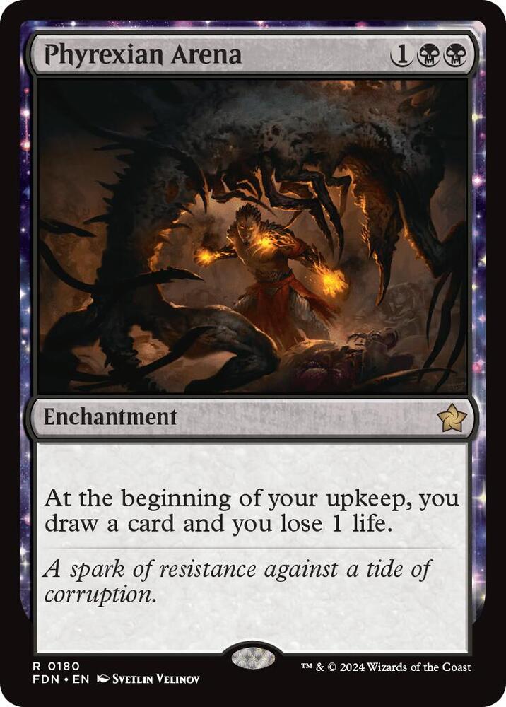 Phyrexian Arena 180 Rare Foundations NM/M