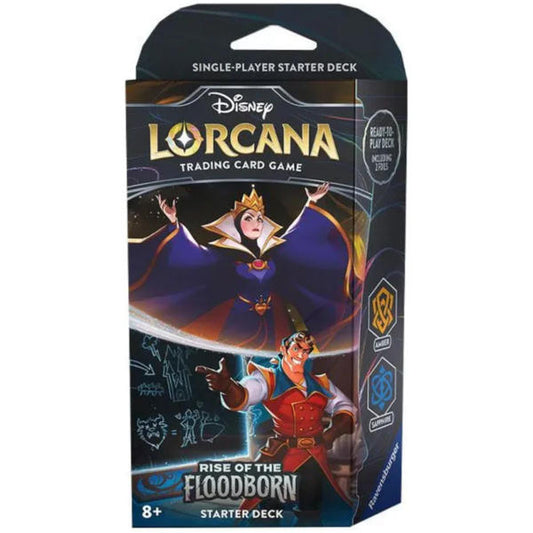Disney Lorcana TCG | Rise of the Floodborn Starter Deck Amber and Sapphire