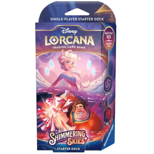 Disney Lorcana TCG | Shimmering Skies Starter Deck Amethyst and Ruby