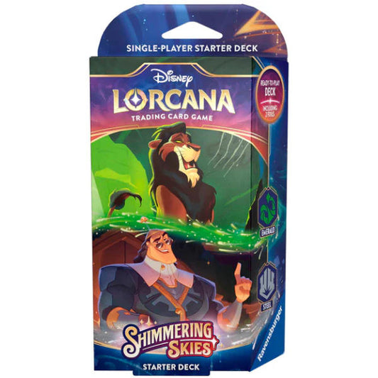 Disney Lorcana TCG | Shimmering Skies Starter Deck Emerald and Steel