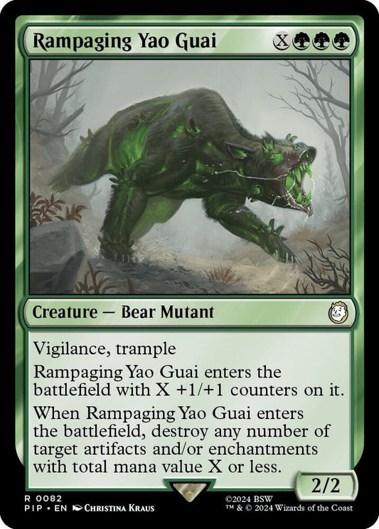 Rampaging Yao Guai 82 Rare Universes Beyond: Fallout NM/M