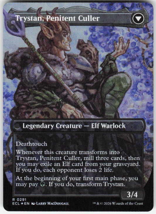 Trystan, Callous Cultivator (Borderless Foil) R Lorwyn Eclipsed 291 NM (Back)