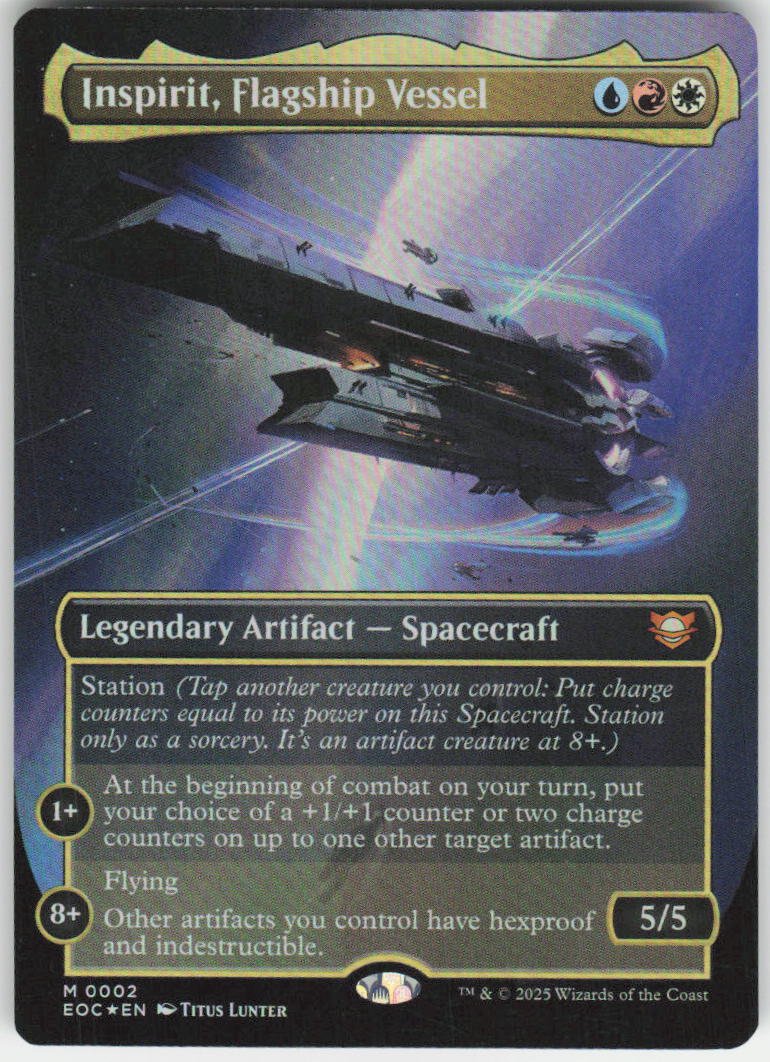 Inspirit, Flagship Vessel (Borderless Foil) M Commander: Edge of Eternities 2 NM