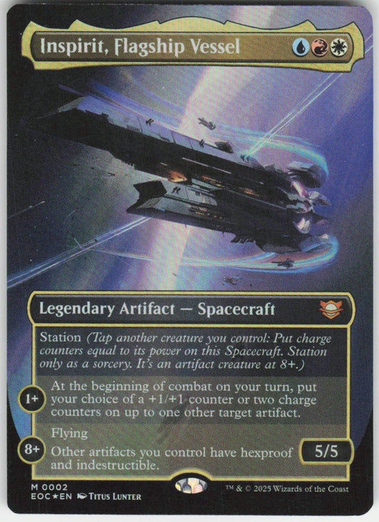 Inspirit, Flagship Vessel (Borderless Foil) M Commander: Edge of Eternities 2 NM
