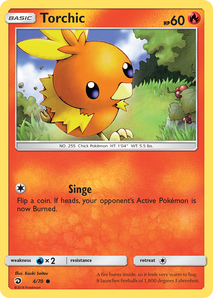 Torchic 4/70 Common Dragon Majesty NM/LP