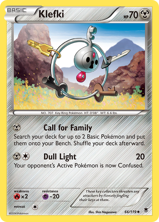 Klefki 66/119 Uncommon Phantom Forces NM/LP
