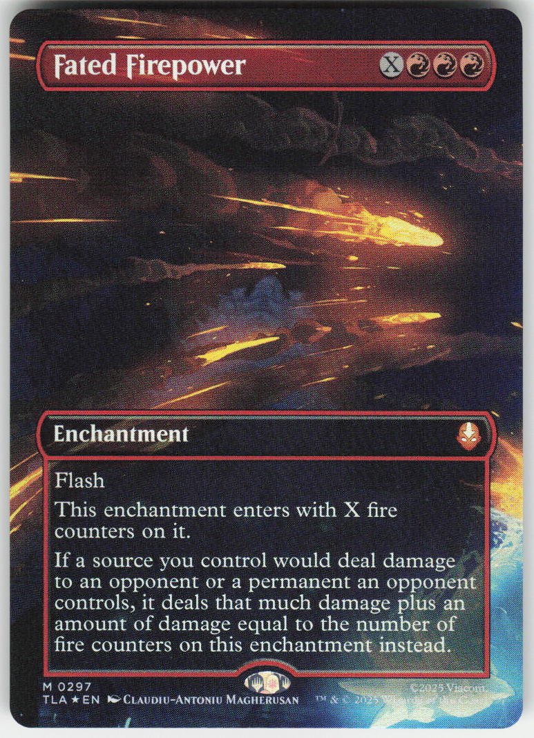 Fated Firepower (Borderless Foil) M Avatar: The Last Airbender 297 NM