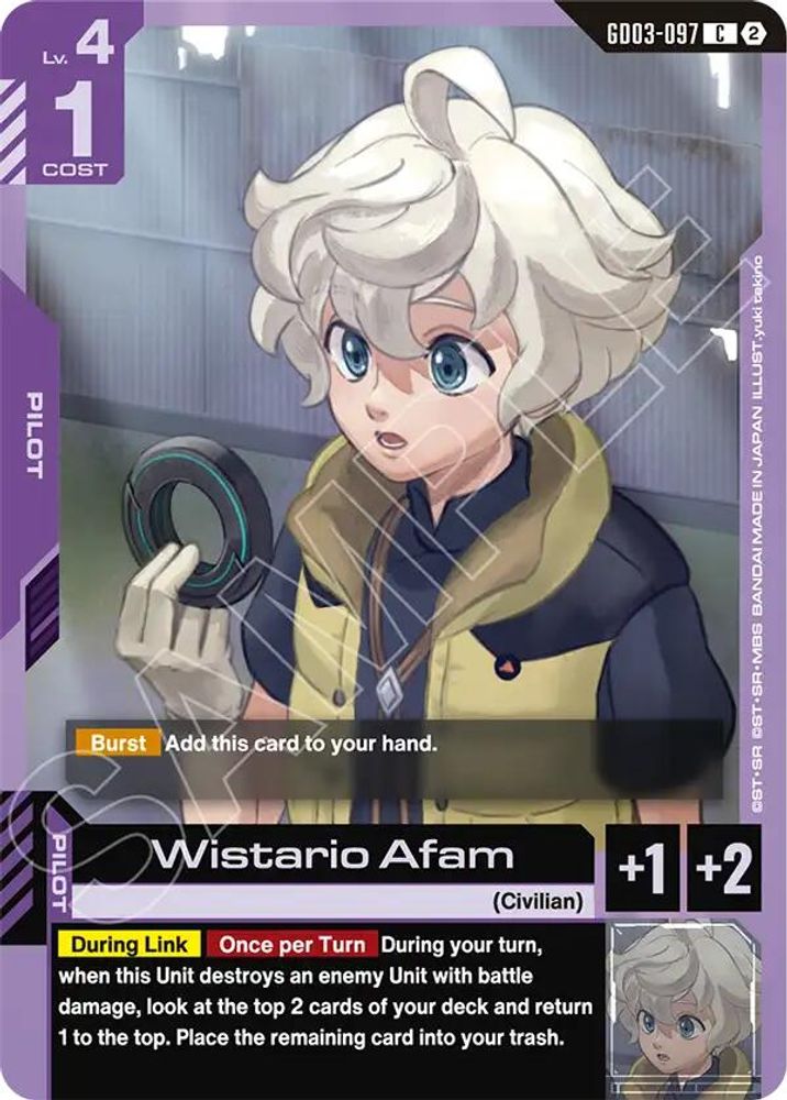 Wistario Afam GD03-097 C Deck Build Box Freedom Ascension NM/M