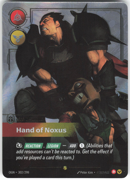 Darius - Hand of Noxus (Overnumbered) Showcase Origins 302/298 NM