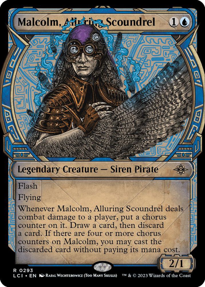 Malcolm, Alluring Scoundrel (Showcase) 293 Rare The Lost Caverns of Ixalan NM/M