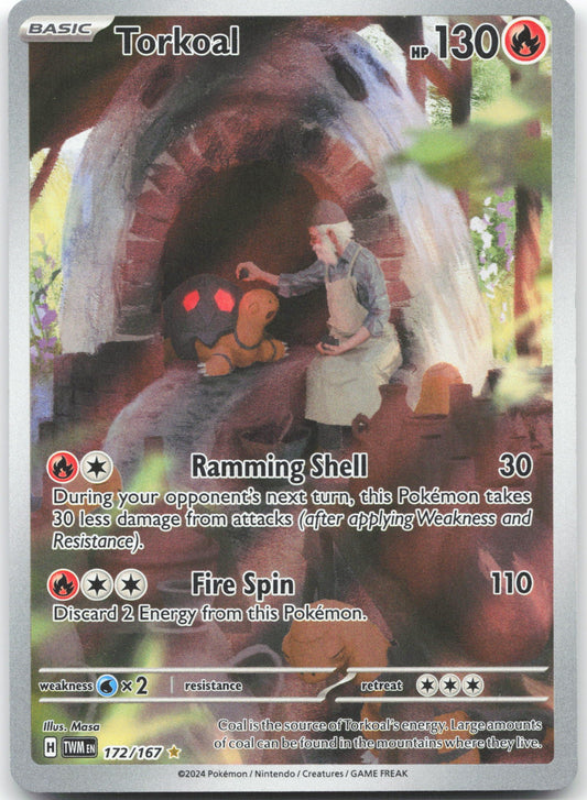 Torkoal - Illustration Rare SV06: Twilight Masquerade 172/167 NM