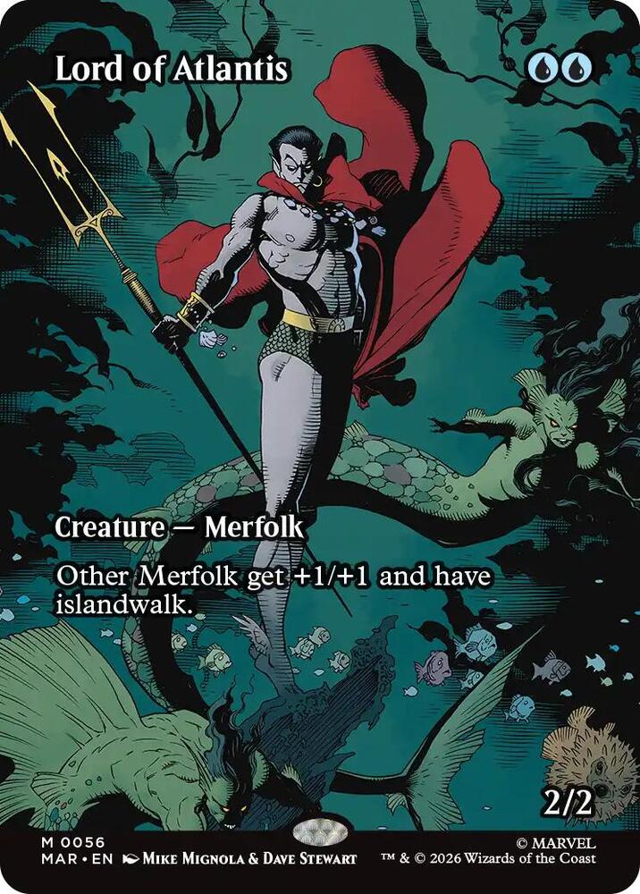 Lord of Atlantis (Borderless) 56 Mythic Marvel Universe Eternal-Legal NM/M