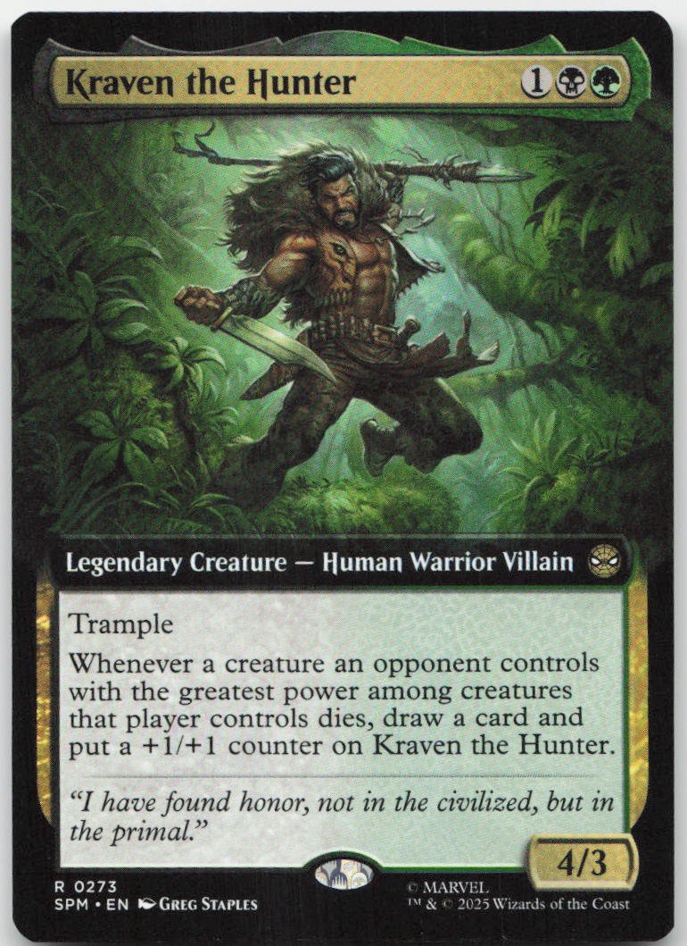Kraven the Hunter (Extended Art) R Marvel's Spider-Man 273 NM
