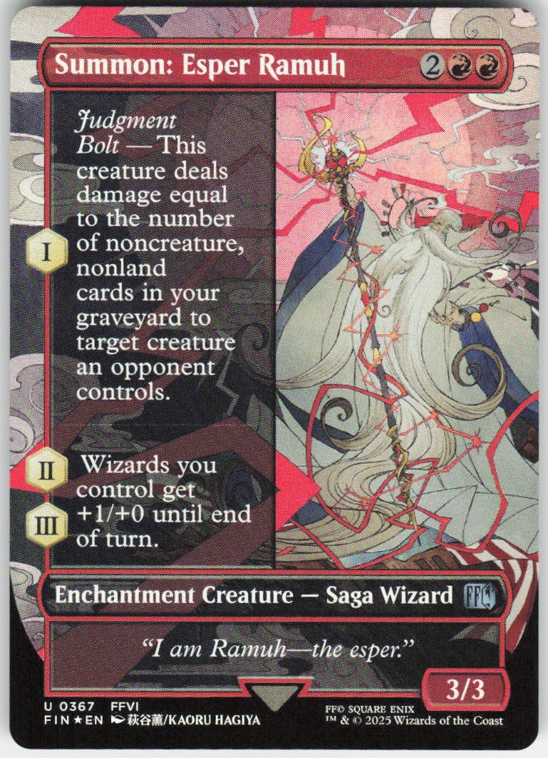 Summon: Esper Ramuh (Borderless) U FINAL FANTASY 367 NM