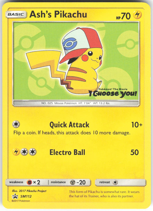 Ash's Pikachu - SM112 Promo Sun & Moon Promo LP