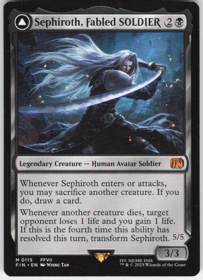 Sephiroth, Fabled SOLDIER M FINAL FANTASY 115 NM