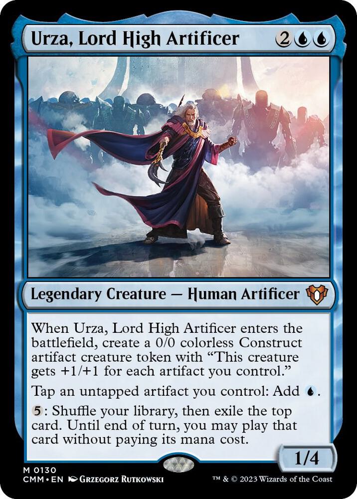 Urza, Lord High Artificer 130 Mythic Commander Masters NM/M