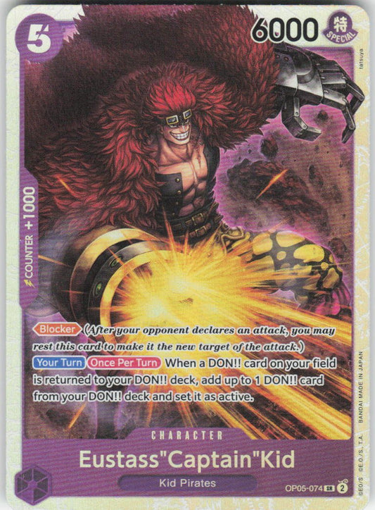 Eustass"Captain"Kid SR Awakening of the New Era OP05-074 NM