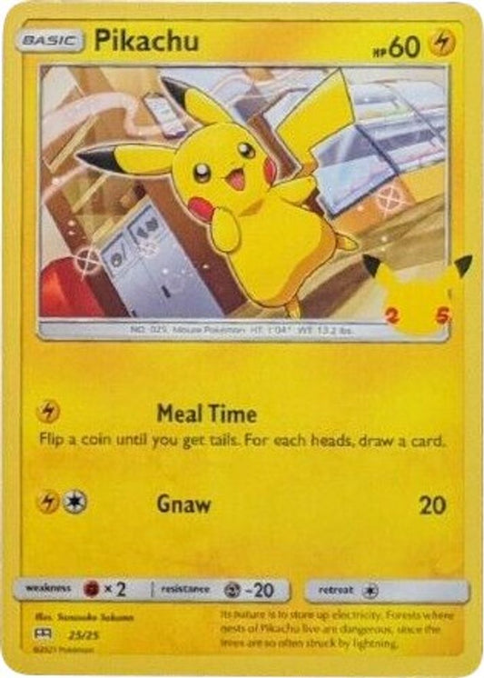 Pikachu 025/025 Holo Promo McDonald's 25th Anniversary Promos NM/M
