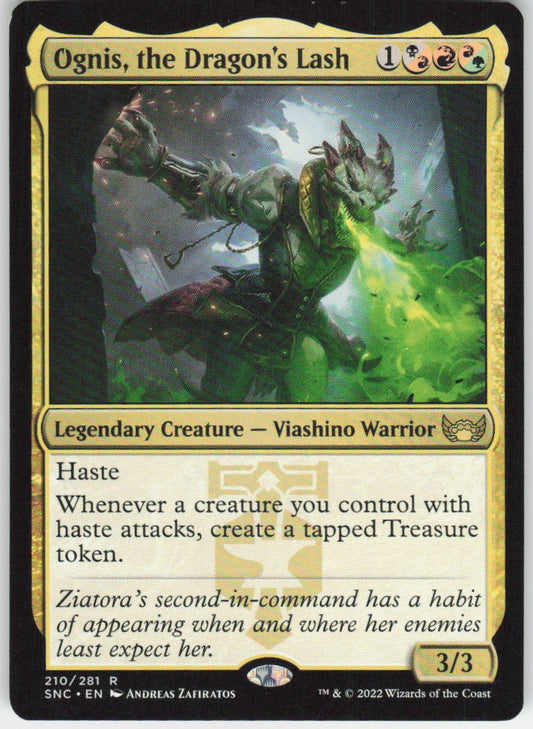 Ognis, the Dragon's Lash R Streets of New Capenna 210 NM