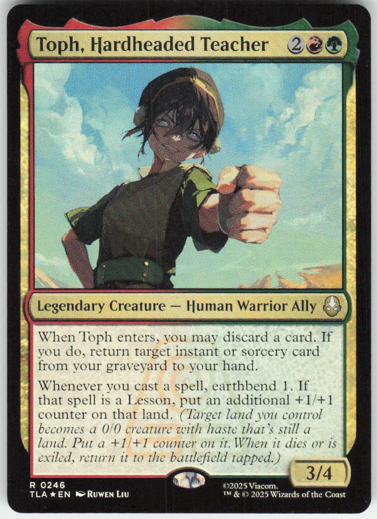 Toph, Hardheaded Teacher (Foil) R Avatar: The Last Airbender 246 NM