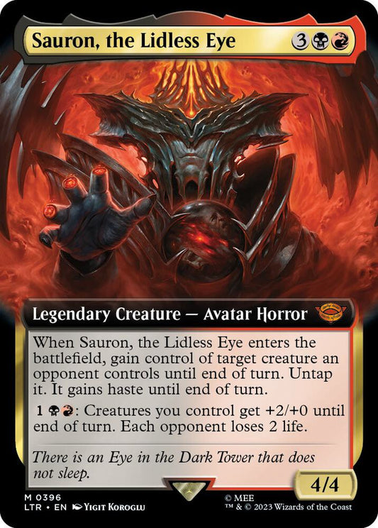 Sauron, the Lidless Eye (Extended Art) 396 Universes Beyond: The Lord of the Rings: Tales of Middle-earth NM/M