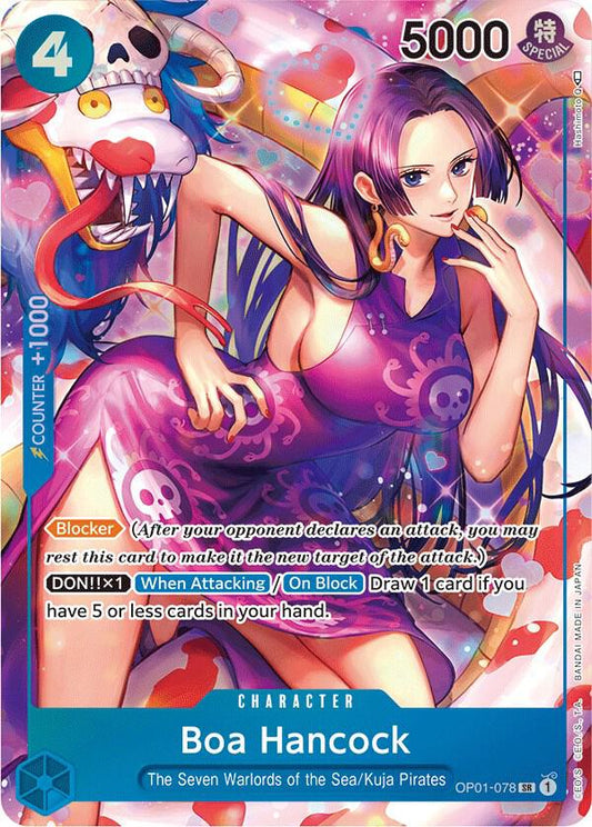 Boa Hancock (Parallel) OP01-078 Super Rare Romance Dawn NM/M