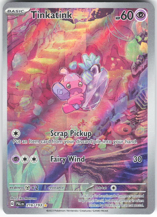 Tinkatink - Illustration Rare SV02: Paldea Evolved 216/193 NM