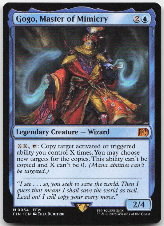 Gogo, Master of Mimicry M FINAL FANTASY 54 NM