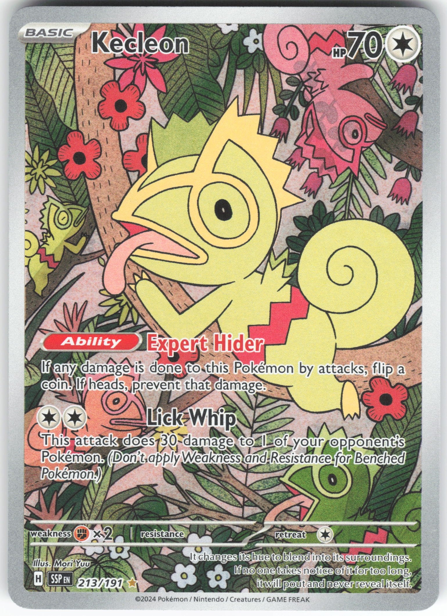 Kecleon - Illustration Rare SV08: Surging Sparks 213/191 NM