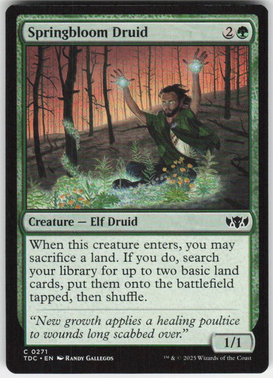 Springbloom Druid C Commander: Tarkir: Dragonstorm 271 NM