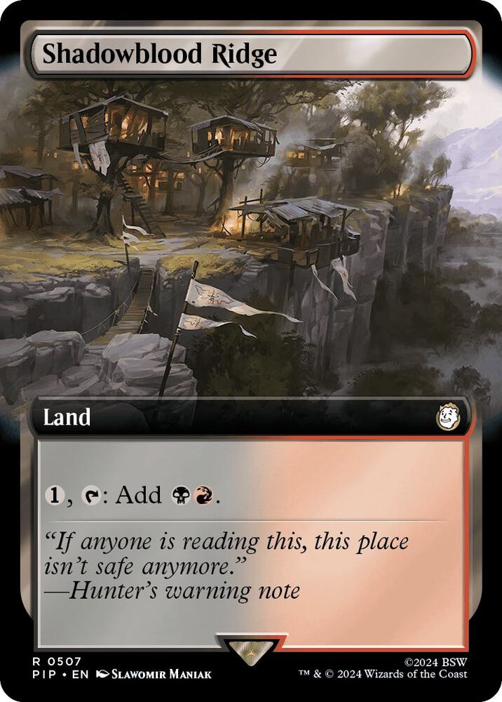 Shadowblood Ridge (Extended Art) 507 Rare Universes Beyond: Fallout Foil NM/M
