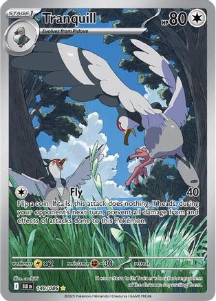 Tranquill 149/086 Illustration Rare Black Bolt Holo NM/M