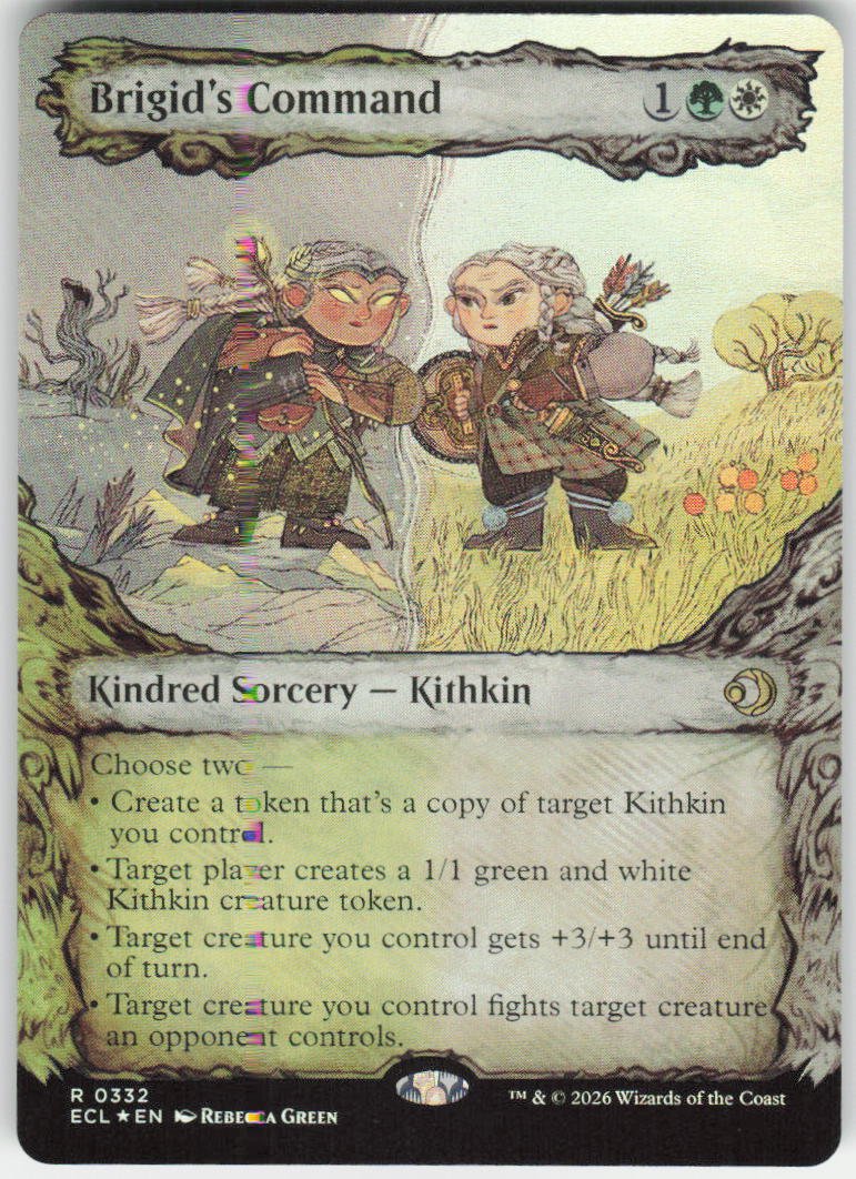 Brigid's Command (Showcase Foil) R Lorwyn Eclipsed 332 NM