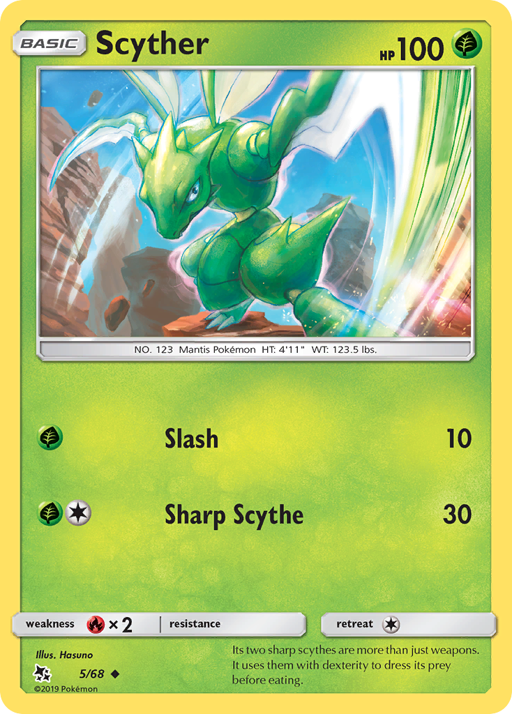 Scyther 5/68 Uncommon Hidden Fates NM/LP