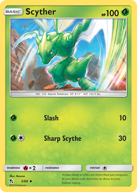 Scyther 5/68 Uncommon Hidden Fates NM/LP