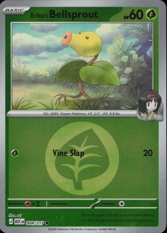 Erika's Bellsprout (Energy Symbol Pattern) 004/217 Reverse Holo Ascended Heroes NM/M