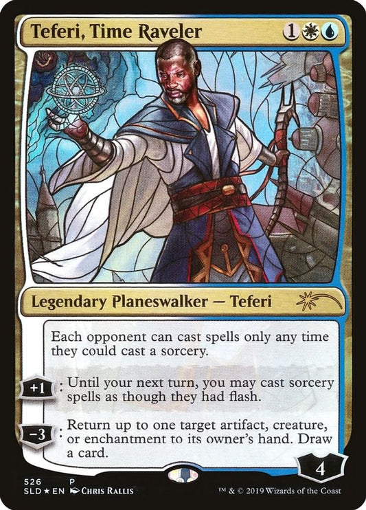 Teferi, Time Raveler (Stained Glass) 526 Foil Secret Lair Drop Series Holo NM/M
