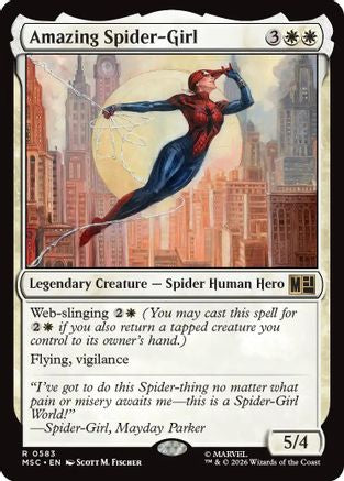 Amazing Spider-Girl 583 Foil Rare Commander: Marvel Super Heroes NM/M