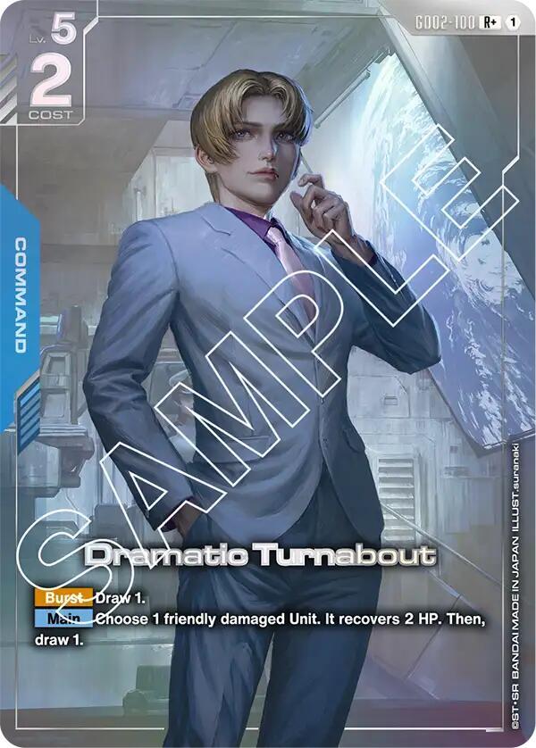 Dramatic Turnabout (R+) GD02-100 R+ Dual Impact NM/M
